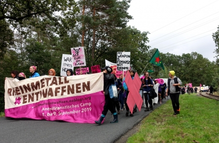Demonstration in Unterlüß am 7. September 2019 während des Rheinmetall-Entwaffnen-Camps