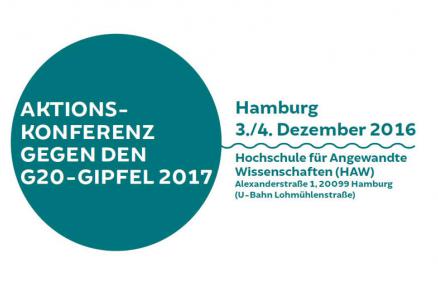 G20 Aktionskonferenz am 3. und 4. Dezember in Hamburg