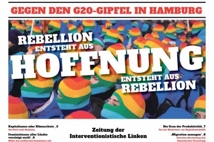 Cover der IL-Zeitung zum G20-Gipfel in Hamburg 2017 Cover der IL-Zeitung zum G20-Gipfel in Hamburg 2017